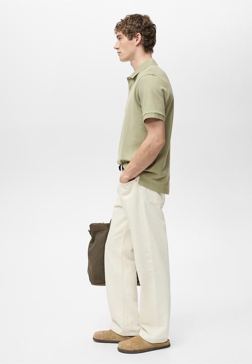 MANGO - Poloshirt rea - khaki