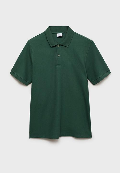 MANGO - Poloshirt rea - dark green