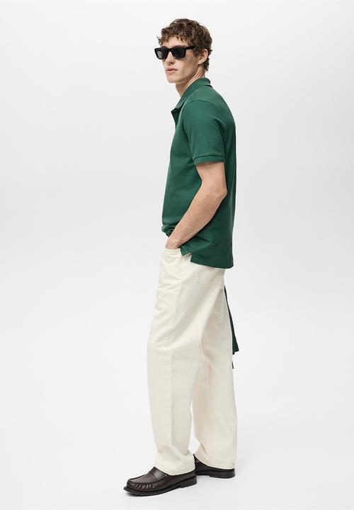 MANGO - Poloshirt rea - dark green