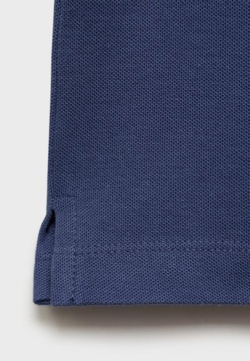 MANGO - Poloshirt rea - whitish-blue
