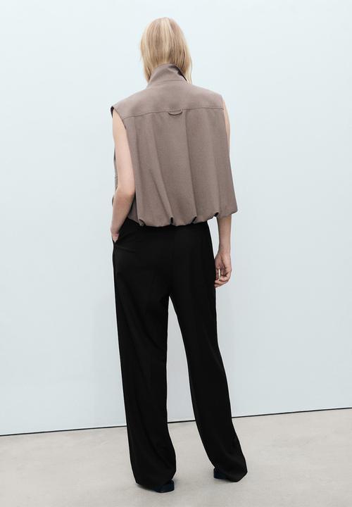 MANGO - Trousers Gabi - Black