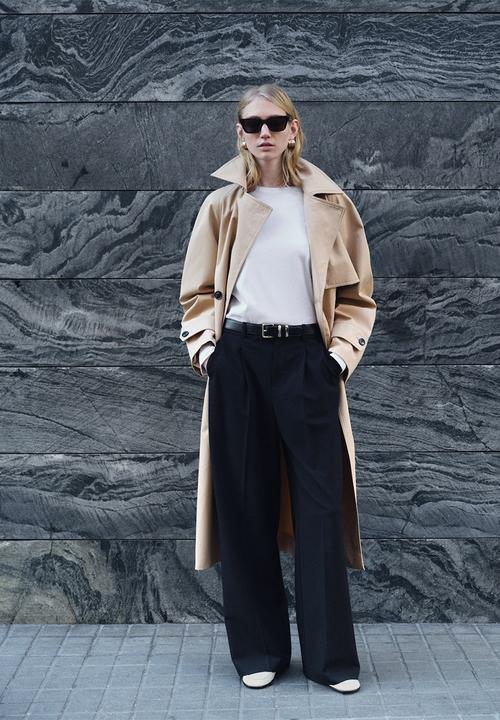 MANGO - Trousers Gabi - Black