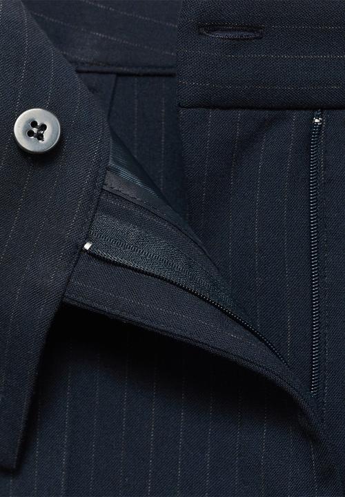 MANGO - Trousers Bergen - Navy
