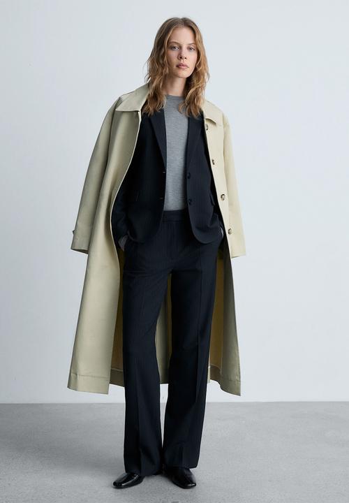 MANGO - Trousers Bergen - Navy