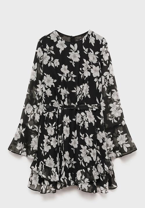 MANGO - Dress Swan - Black