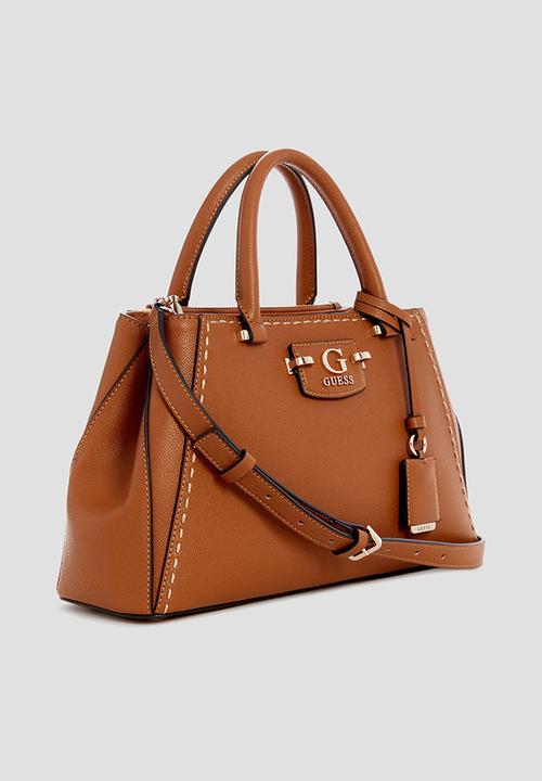 GUESS - Nastra society satchel - caramel