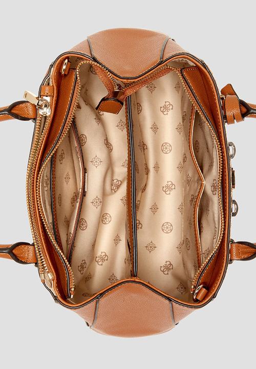 GUESS - Nastra society satchel - caramel