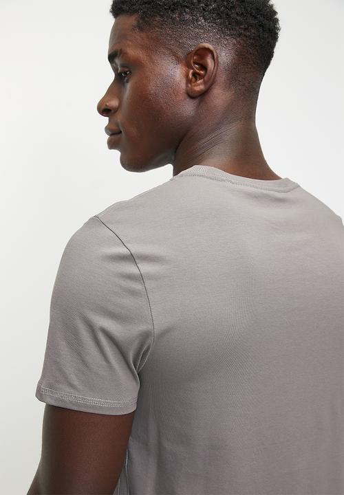 GUESS - Short sleeve guess tri grid tee - steel ball