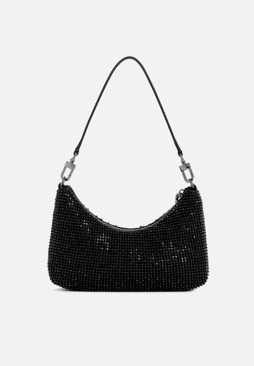 GUESS - Zalina mini top zip shoulder bag - black