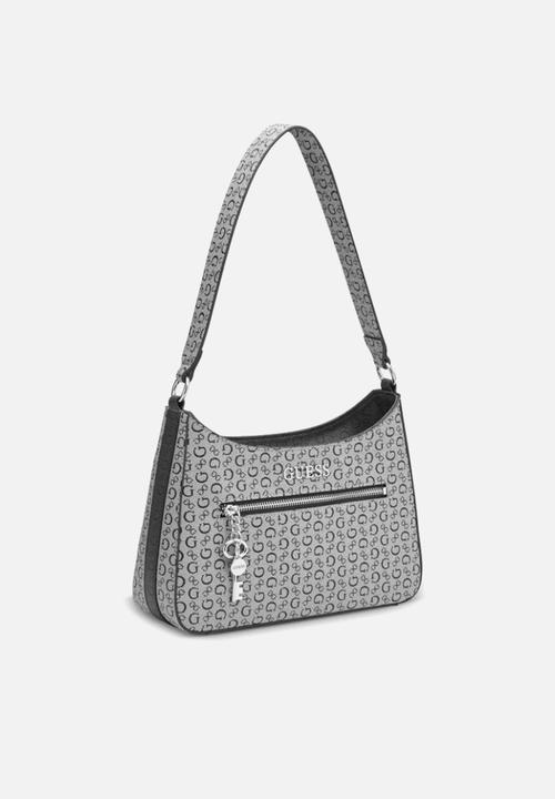 GUESS - Tana top zip shoulder bag  - black