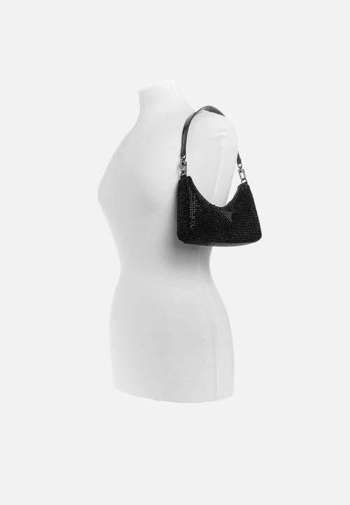 GUESS - Zalina mini top zip shoulder bag - black