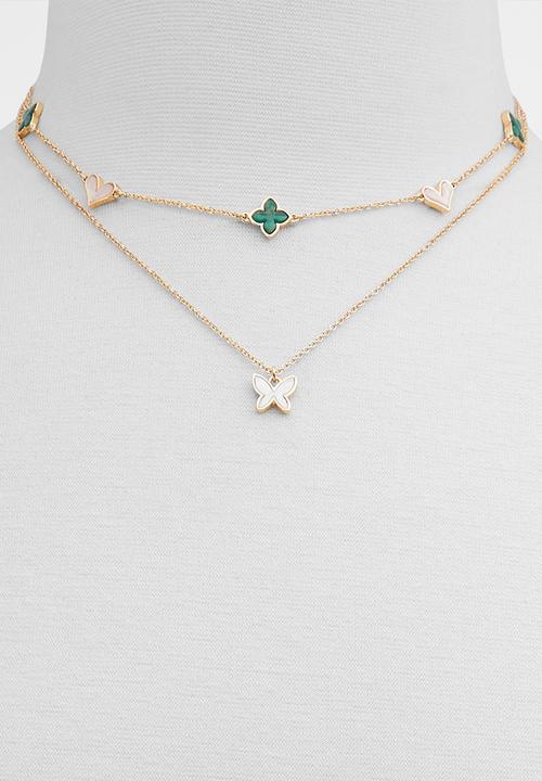 ALDO - Cheriish necklace - pastel/gold