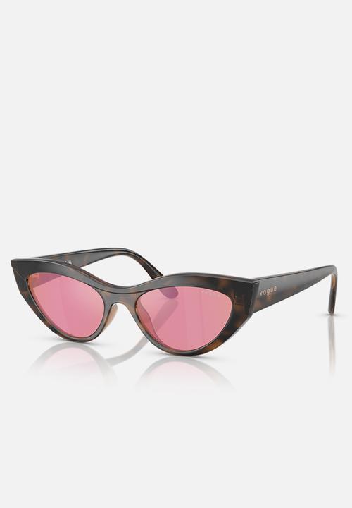 Vogue Eyewear - Vogue Cat Eye - Top Havana/Light Brown-Brown