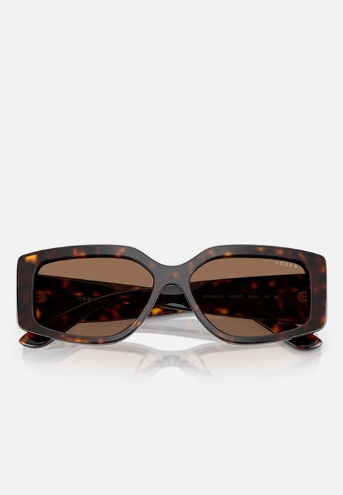 Vogue Eyewear - Vogue Rectangle - Dark Havana-Brown
