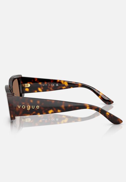 Vogue Eyewear - Vogue Rectangle - Dark Havana-Brown
