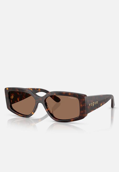 Vogue Eyewear - Vogue Rectangle - Dark Havana-Brown