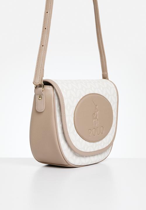 POLO - Porter saddle flapover sling - taupe