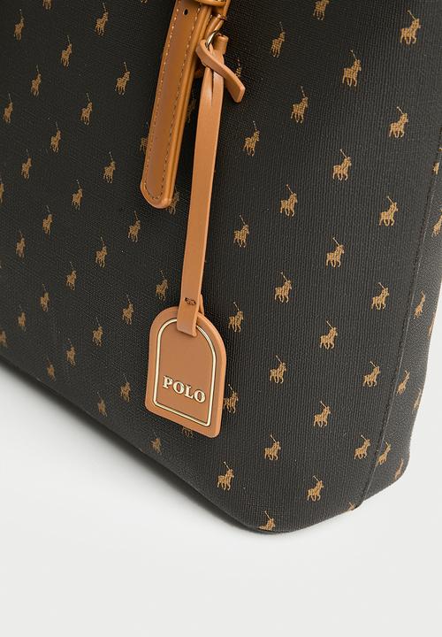 POLO - Iconic medium tote bag - black & brown