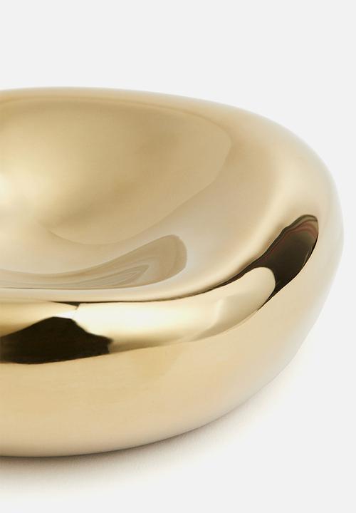 H&M - Small asymmetric dish - gold-coloured