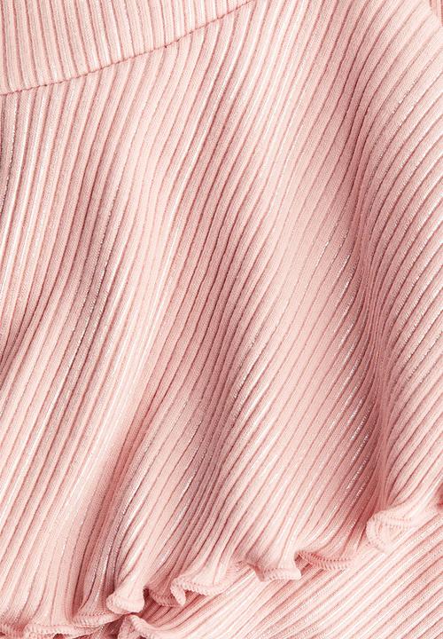 H&M - Shimmering jersey skirt - light pink