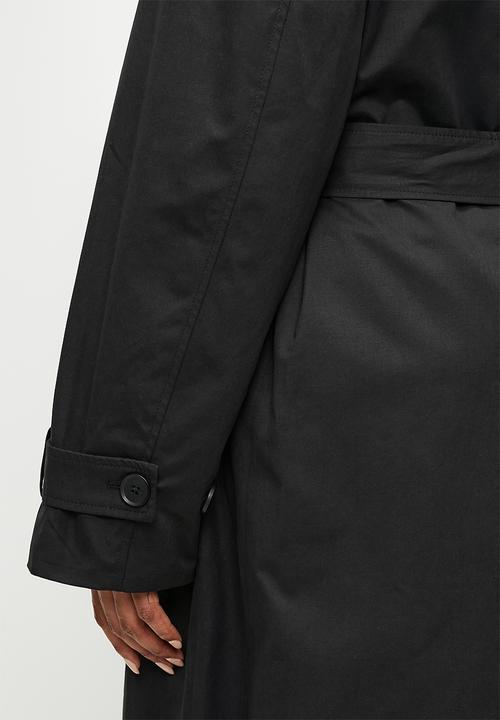 Cotton On - Plus ellie trench coat - black