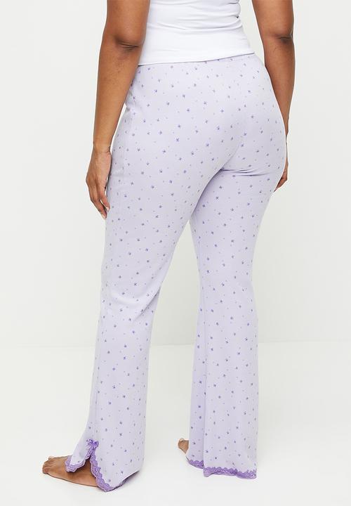 Cotton On - Plus Waffle Lace Flare - Thistle Maise Daisy
