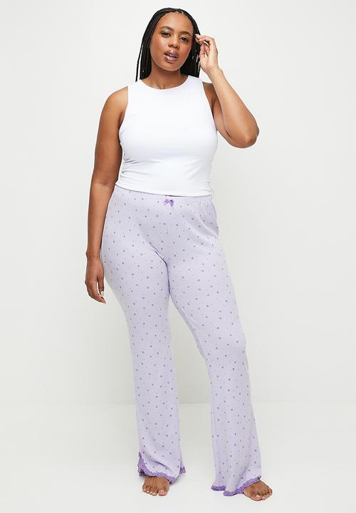 Cotton On - Plus Waffle Lace Flare - Thistle Maise Daisy