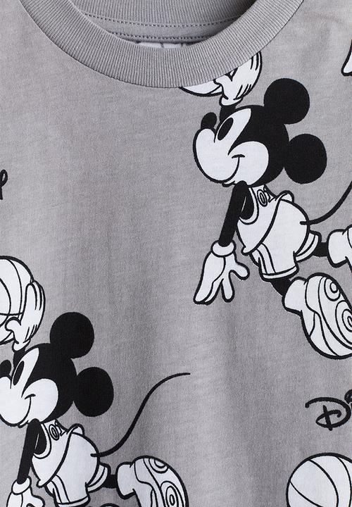 H&M - Printed t-shirt - light grey mickey mouse