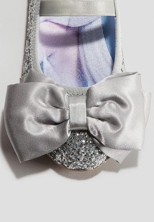 H&M - Glittery ballet pumps - silver-coloured frozen