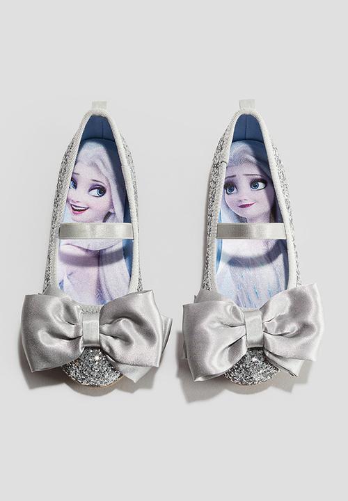 H&M - Glittery ballet pumps - silver-coloured frozen
