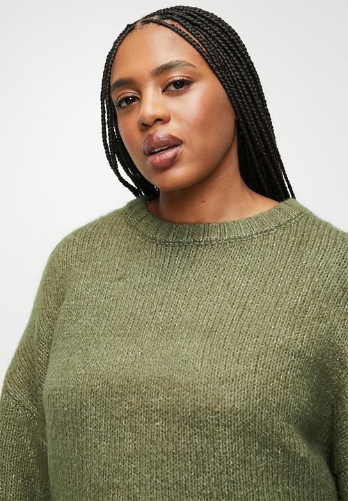 Cotton On - Luxe crew pullover - burnt olive