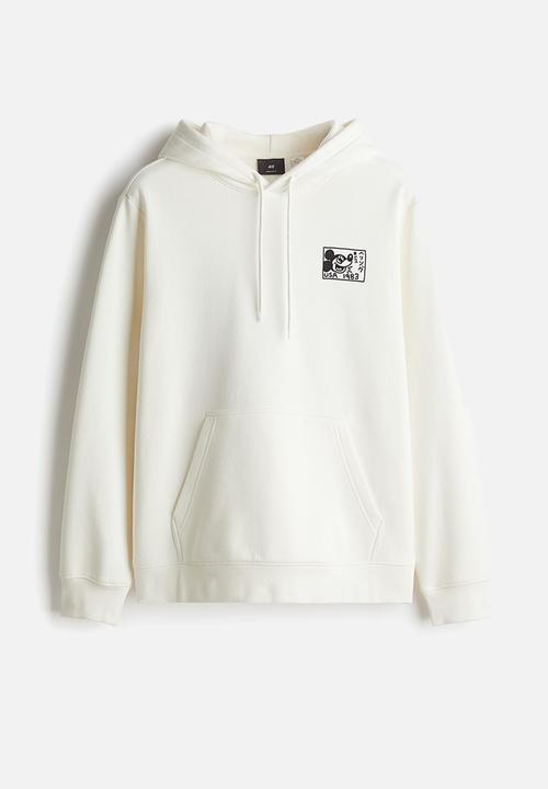 Regular fit hoodie - white/mickey mouse - 0846933165