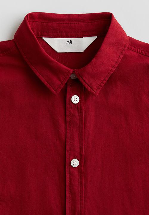 H&M - Cotton shirt - red