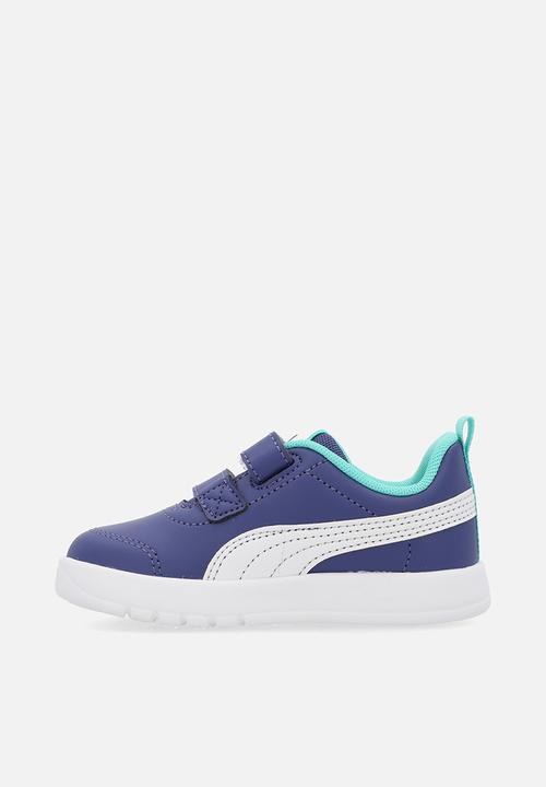 PUMA - Courtflex V3 V Inf - Blue Crystal-Puma White-Aquatic