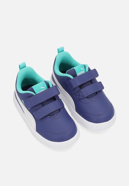 PUMA - Courtflex V3 V Inf - Blue Crystal-Puma White-Aquatic