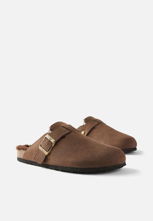 Cotton On - Rex buckle mule - choc cosy