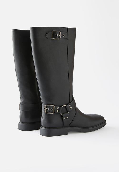 Cotton On - Riley biker boot - black