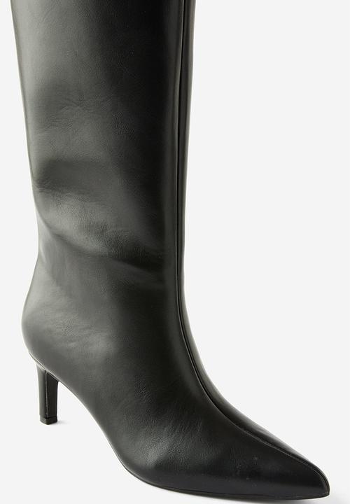 Cotton On - Sofia tall stiletto boot - black smooth