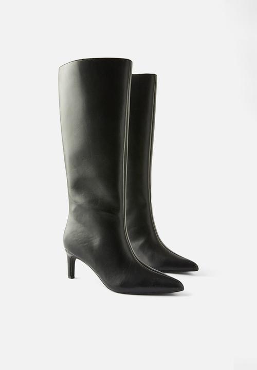 Cotton On - Sofia tall stiletto boot - black smooth