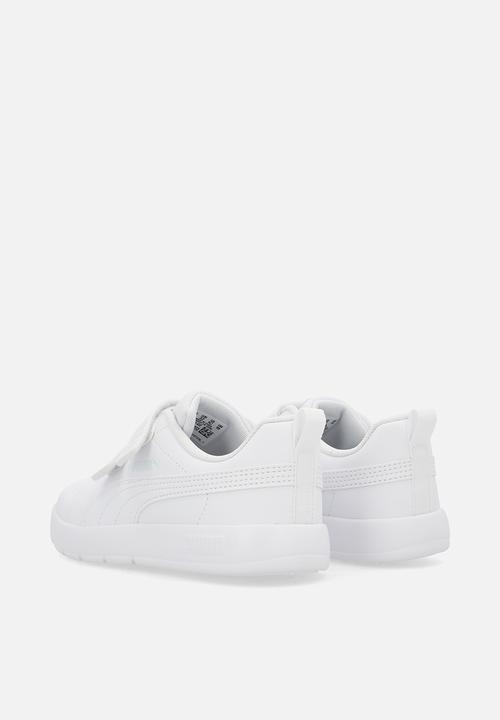 PUMA - Courtflex v3 v ps - puma white/silver mist