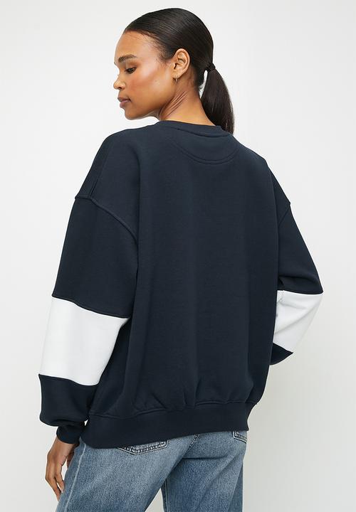 Cotton On - Licensed graphic crew sweatshirt - lcn i love ny/ink navy