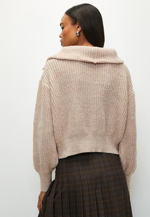 Superbalist - 1/4 Zip sweater - camel
