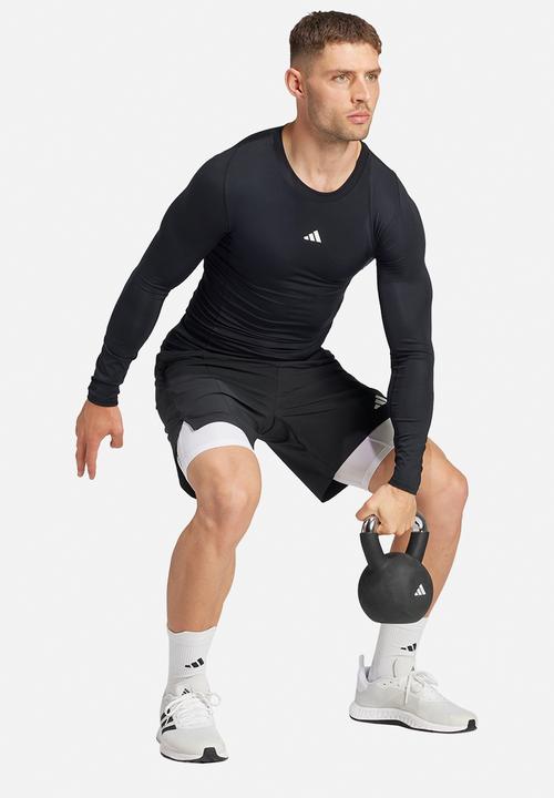 adidas Performance - TECHFIT Compression Training Long Sleeve Tee - Black