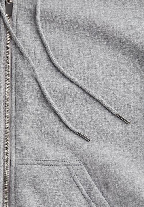 H&M - Zip-through hoodie - grey marl