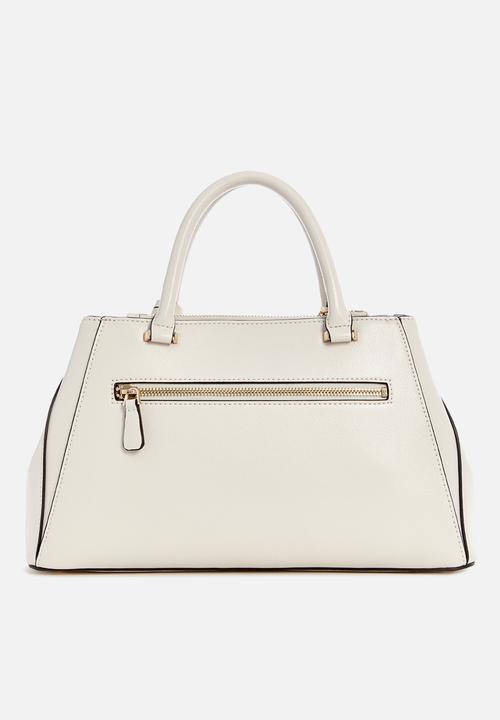 GUESS - Nastra society satchel - off white