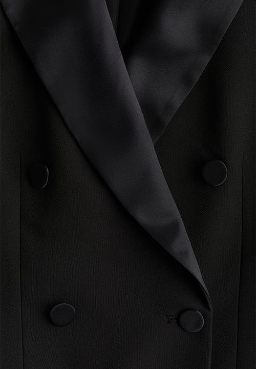 H&M - Tuxedo blazer dress - black