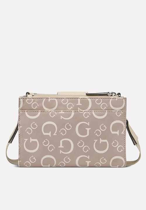 GUESS - Madix mini top zip crossbody bag - caramel