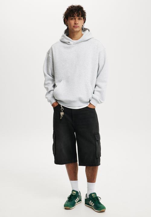 Cotton On - Box Fit Hoodie - Grey Marle