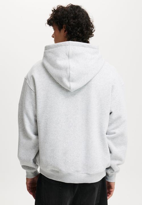 Cotton On - Box Fit Hoodie - Grey Marle