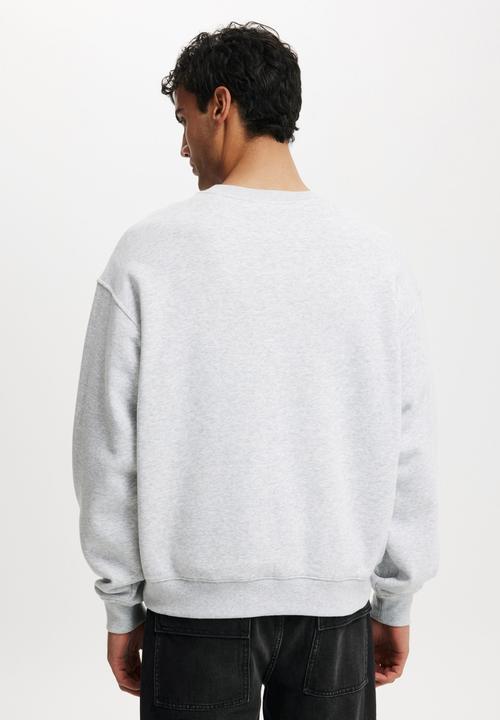 Cotton On - Box Fit Crew Sweater - Grey Marle